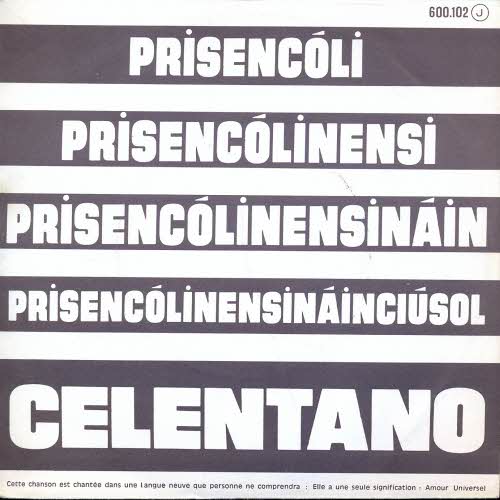 Celentano Adriano - Prisencolinensinainciusol