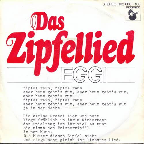 Bierling Eggi - Das Zipfellied