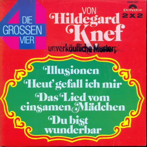 Knef Hildegard - Die grossen Vier (EP)