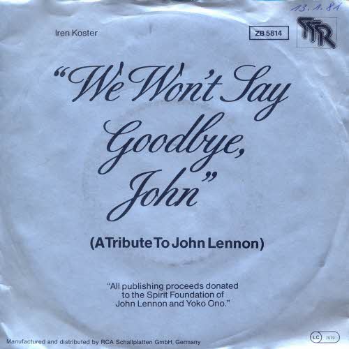 Koster Irene - A tribute to John Lennon