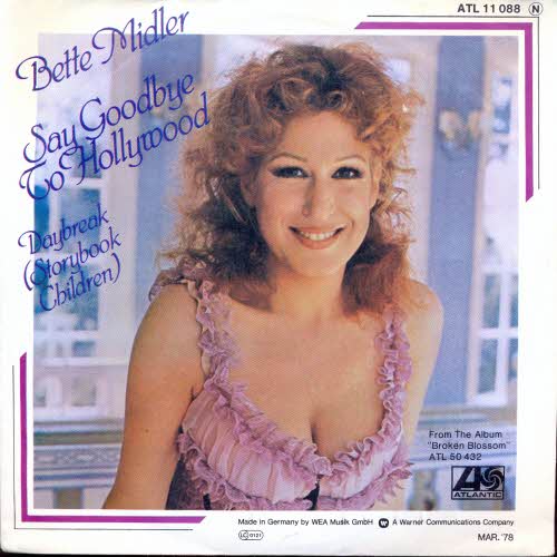 Midler Bette - Say goodbye to Hollywood