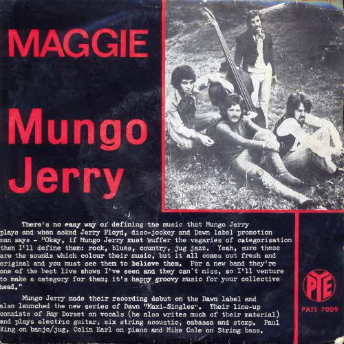 Mungo Jerry - Maggie (port. Pressung)