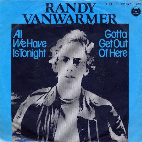 Vanwarmer Randy - All we have is tonight