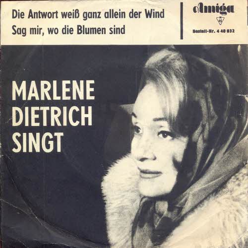 Dietrich Marlene - Die Antwort weiss ganz allein der Wind (AMIGA