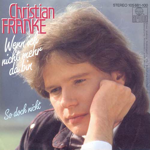 Franke Christian - Wenn ich nicht mehr da bin (nur Cover)