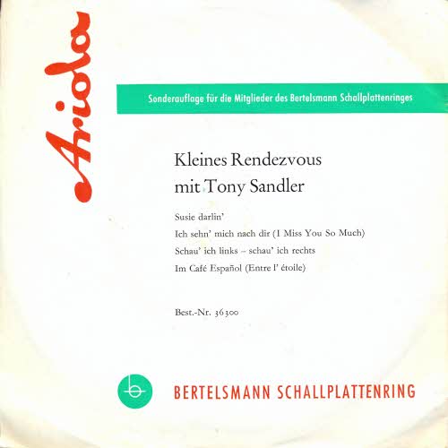 Sandler Tony - Kleines Rendezvous (EP)