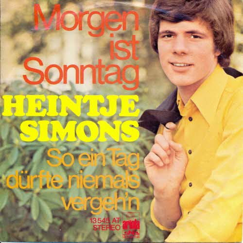 Simons Heintje - Morgen ist Sonntag