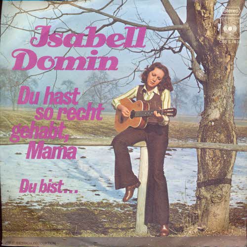 Domin Isabell - Du hast so recht gehabt, Mama