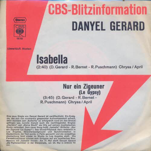 Gerard Danyel - Isabella (PROMO)