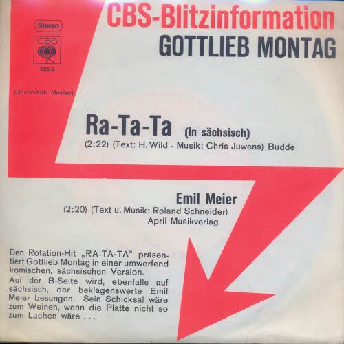 Montag Gottlieb - Ra-Ta-Ta (PROMO)