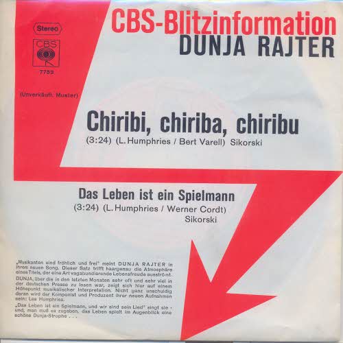 Rajter Dunja - Chiribi, chiriba, chiribu (PROMO)