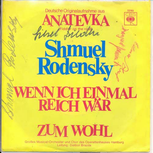 Rodensky Shmuel - Wenn ich einmal reich wr' (+Autogramme)