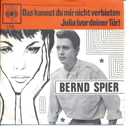 Spier Bernd - Das kannst du mir nicht verbieten (holl. Pressung)