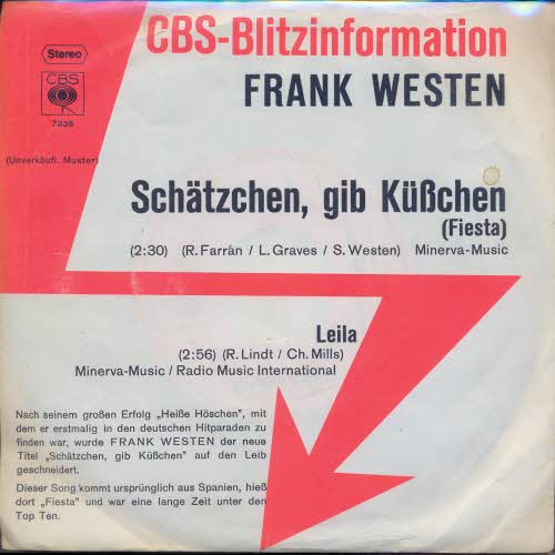 Westen Frank - Schtzchen, gib Ksschen (PROMO)