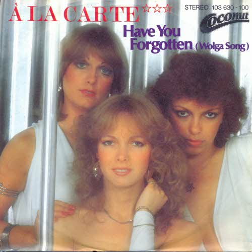 A la carte - Have you forgotten