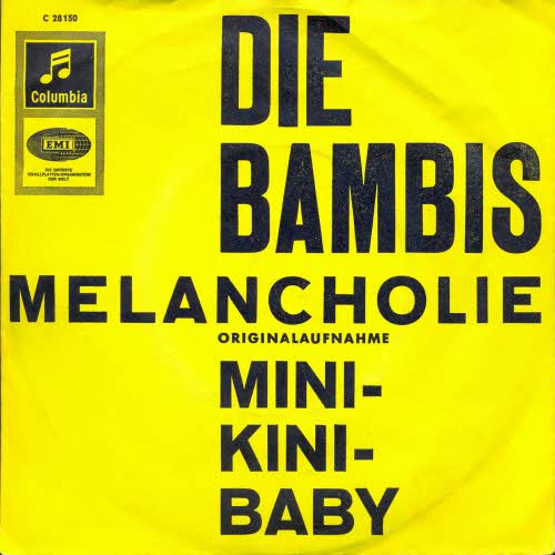 Bambis - Melancholie (gelbes Cover)