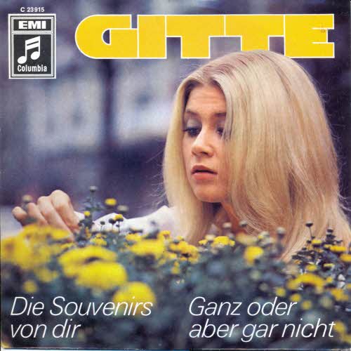 Gitte - Die Souvenirs von dir