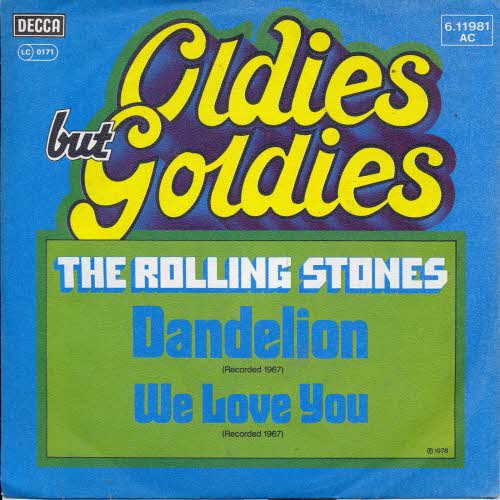 Rolling Stones - Dandelion / We love you (RI)