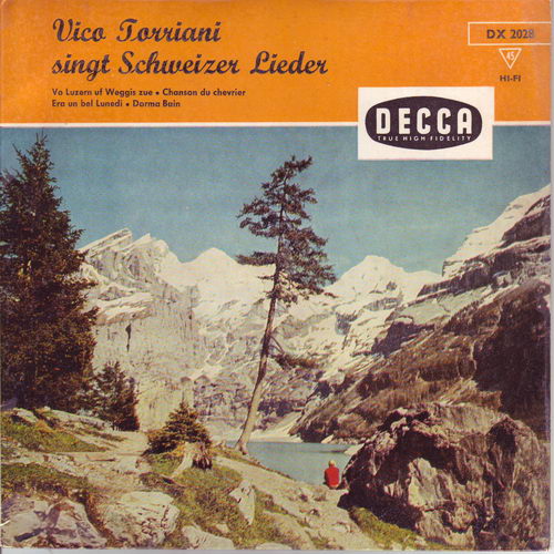 Torriani Vico - singt Schweizer Lieder (EP-oranges Cover)
