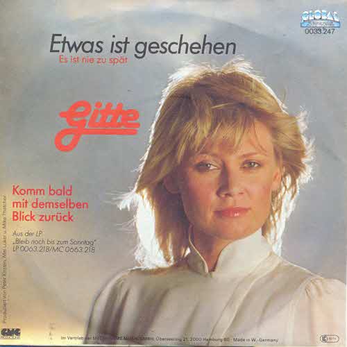 Gitte - Etwas ist geschehen