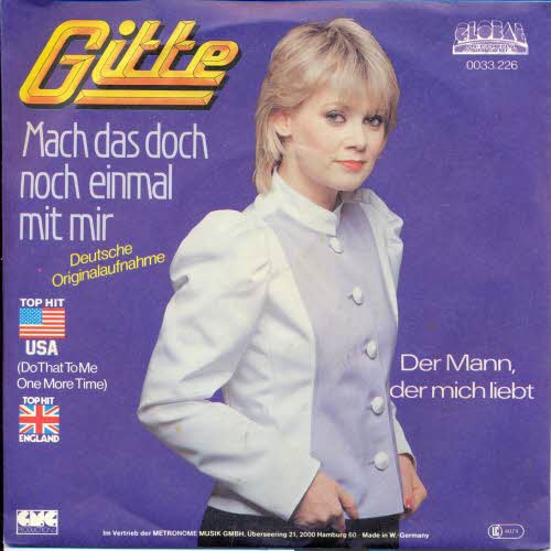 Gitte - Mach das doch noch einmal mit mir