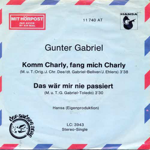 Gabriel Gunter - Komm Charly..... (Hrpost-Cover)