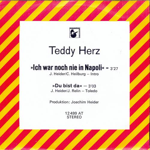 Herz Teddy - Ich war noch nie in Napoli (PROMO-Cover)