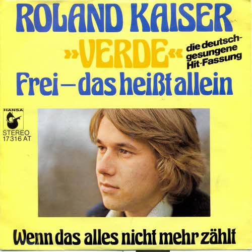 Kaiser Roland - Verde (deutsch gesungen) - nur Cover