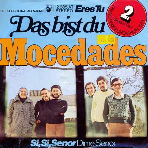 Mocedades - Das bist du (Eurovision 1973)