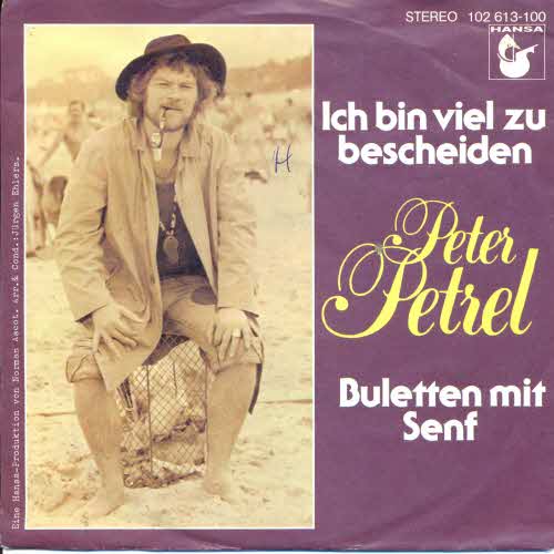 Petrel Peter - Ich bin viel zu bescheiden (nur Cover)