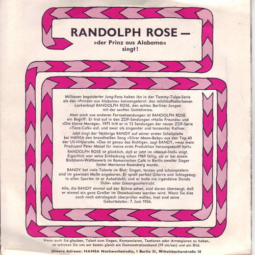 Rose Randolph - Michael Nesmith-Coverversion