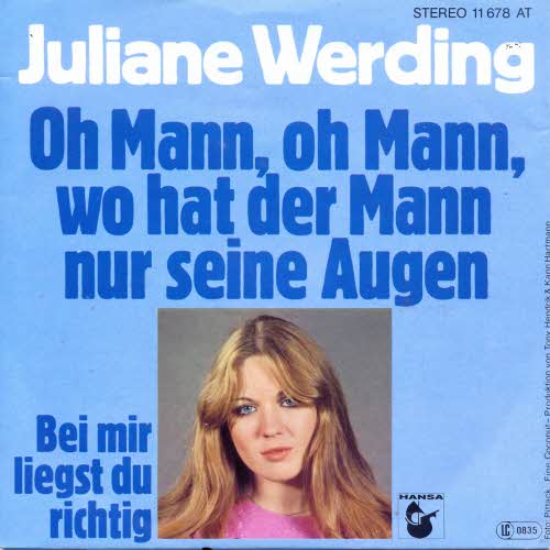 Werding Juliane - Oh Mann, oh Mann, wo hat der Mann...