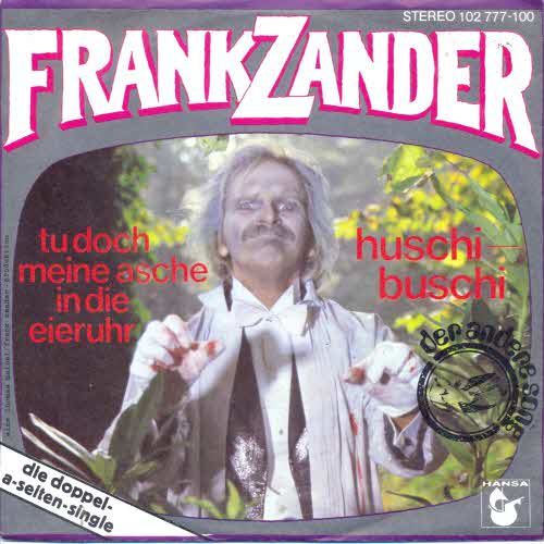 Zander Frank - Tu doch meine Asche in die Eieruhr