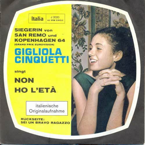 Cinquetti Gigliola - Non ho l'eta (diff. Cover)