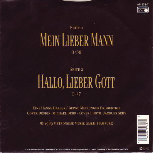 Haller Hanne - Mein lieber Mann