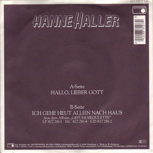 Haller Hanne - Hallo lieber Gott