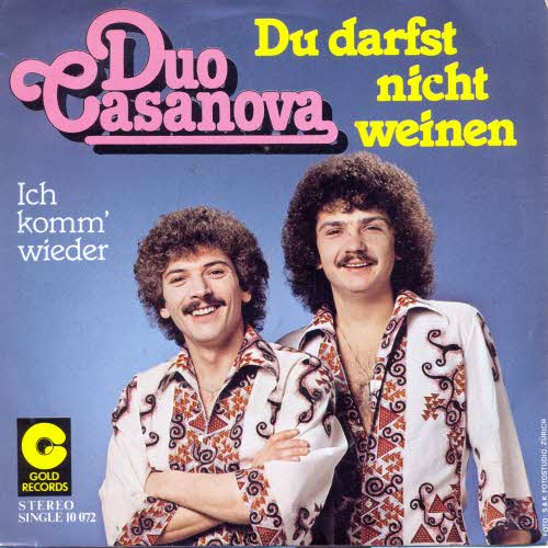 Duo Casanova - Du darfst nicht weinen