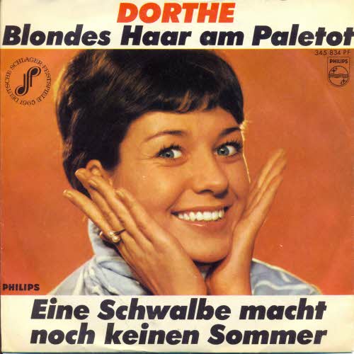 Dorthe - Blondes Haar am Paletot