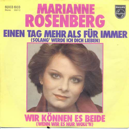 Rosenberg Marianne - Einen Tag mehr als fr immer