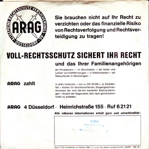 Black Roy - ARAG-Werbesingle