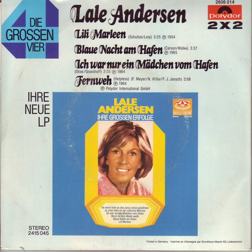 Andersen Lale - Die grossen Vier (2 Singles)