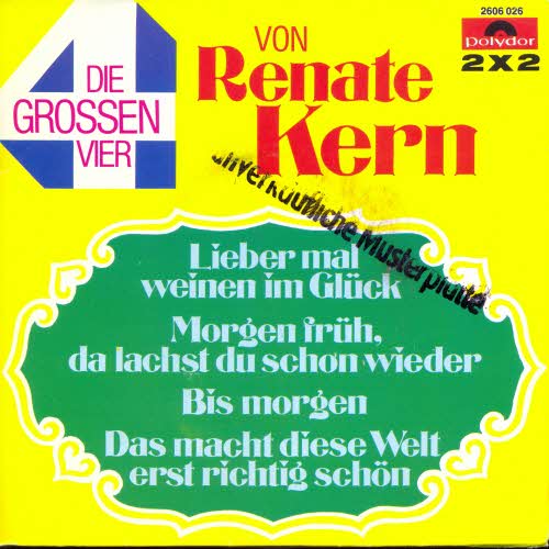 Kern Renate - Die grossen Vier (2x2)