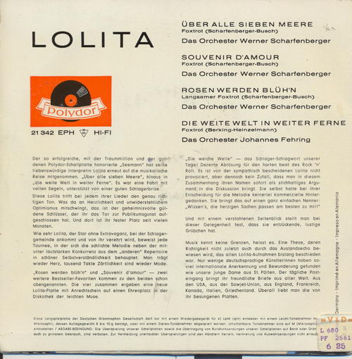Lolita - ber alle sieben Meere (EP)