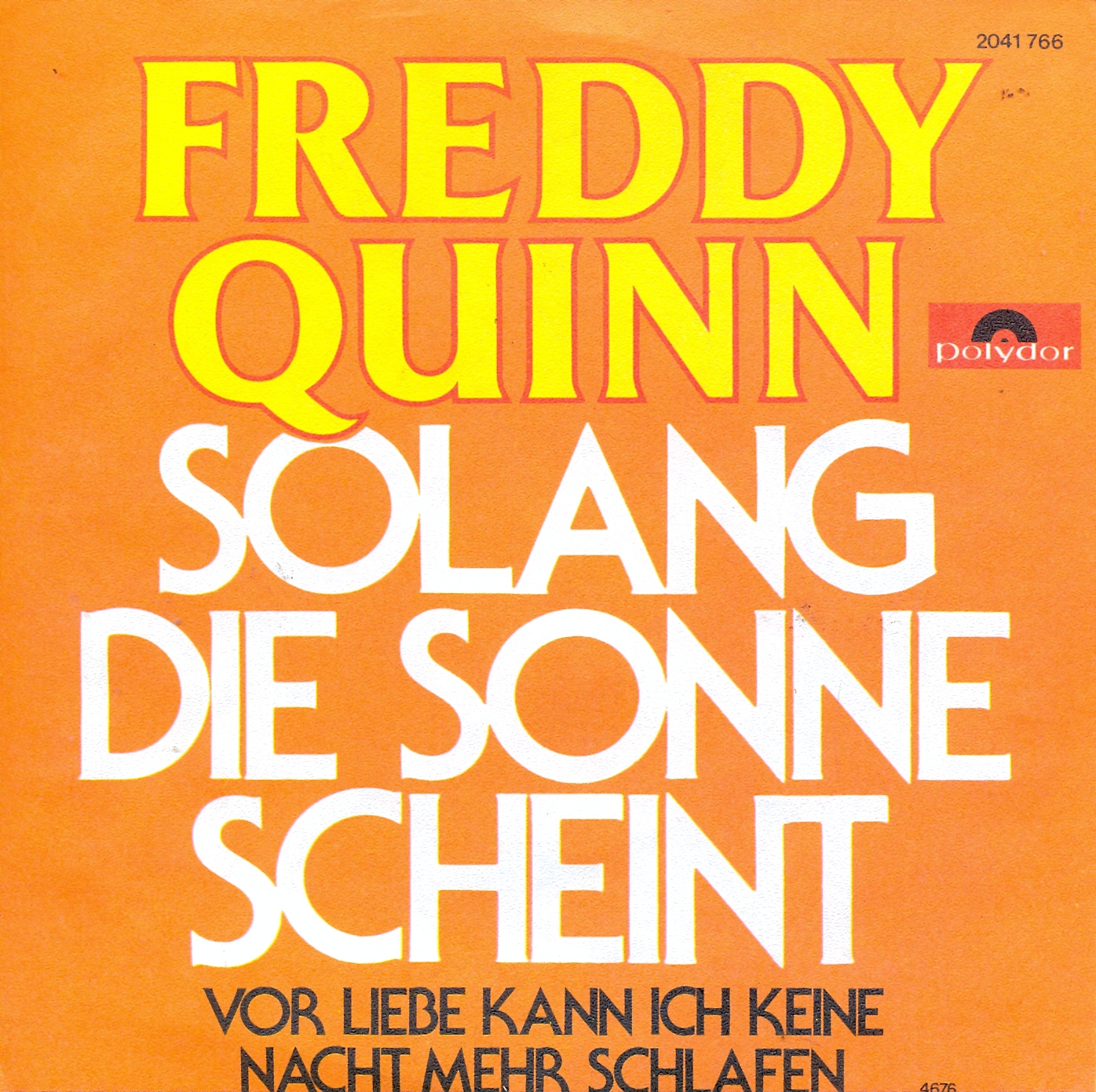 Quinn Freddy - Solang die Sonne scheint (nur Cover)