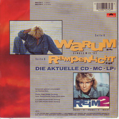 Reim Matthias - Warum (nur Cover)