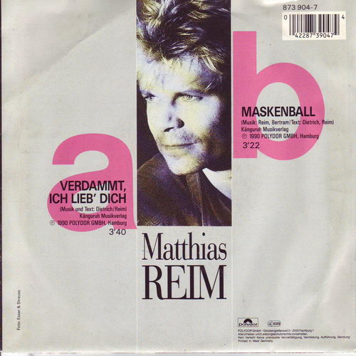 Reim Matthias - Verdammt - ich lieb dich (nur Cover)