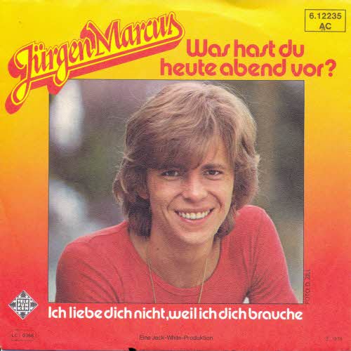 Marcus Jrgen - Was hast du heute abend vor? (nur Cover)